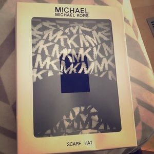 Michael Kors scarf and hat set